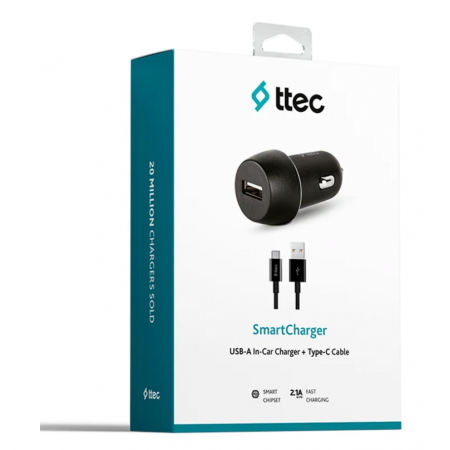 Автомобильное зарядное устройство ttec SmartCharger 2CKS20S ерный