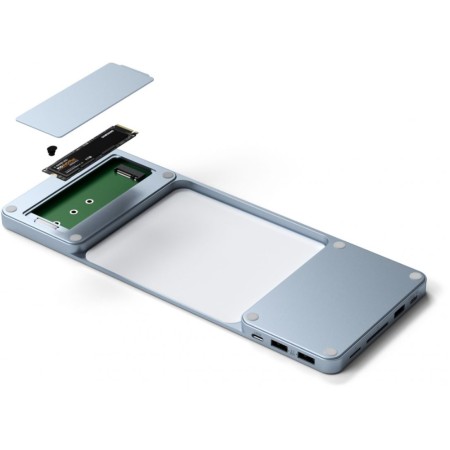 Док-станция Satechi USB-C Slim Dock for 24” iMac голубой