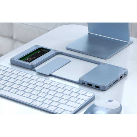 Док-станция Satechi USB-C Slim Dock for 24” iMac голубой