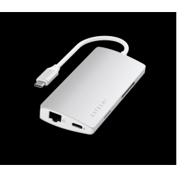 Адаптер Satechi Type-C Multi-Port Adapter 4K with Ethernet V2 серебрянный