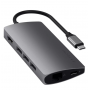Адаптер Satechi Type-C Multi-Port Adapter 4K with Ethernet V2 серебрянный Адаптер Satechi Type-C Multi-Port Adapter 4K with Ethernet V2 серебрянный