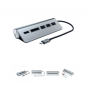 Адаптер SATECHI Type-C Aluminum USB 3.0 Hub & Card Reader серый Адаптер SATECHI Type-C Aluminum USB 3.0 Hub & Card Reader серый