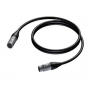 Балансный кабель PROCAST cable XLR(m)/XLR(f).1 (XLR(m)/XLR(f).1) черный