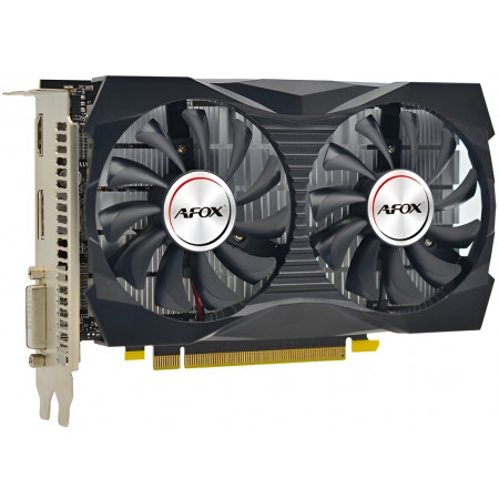 Видеокарта AFOX GeForce GTX 1050 Ti DUAL FAN 4G V8 (AF1050TI-4096D5H5-V8) 4 Гб черный