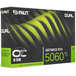 Видеокарта Palit GeForce RTX 5060 Ti Dual OC (NE7506TT19P1-GB2062D) 8 Гб черный