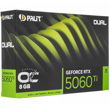 Видеокарта Palit GeForce RTX 5060 Ti Dual OC (NE7506TT19P1-GB2062D) 8 Гб черный