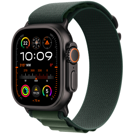 Смарт-часы Apple Watch Ultra 2 2024 GPS (MX4Q3GK/A) черный (1 ремешок) 49 мм