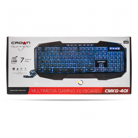 Клавиатура проводная Crown CMKG-401 черный