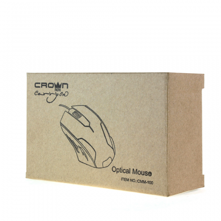 Мышь проводная Crown CMM-100 черный