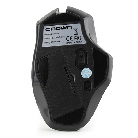Мышь беспроводная Crown CMXG-801 черный