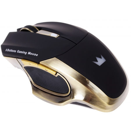 Мышь беспроводная Crown CMXG-605 черный