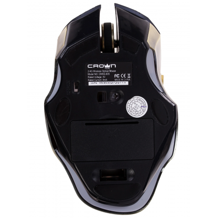 Мышь беспроводная Crown CMXG-605 черный
