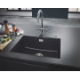 Кухонная мойка GROHE K700U черный гранит