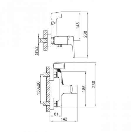 Гигиеническая набор FRAP F2071-6 черный