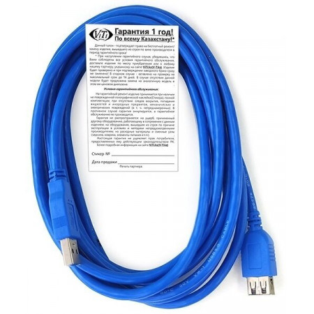 Кабель USB 3.0 - 3.0 ViTi U3AMAF (VT-1434) 5м синий