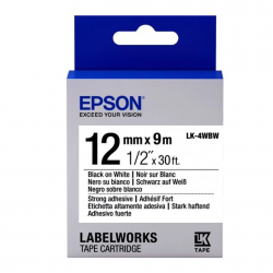 Лента повышенной прочности Epson LK-4WBW (C53S654016) белый