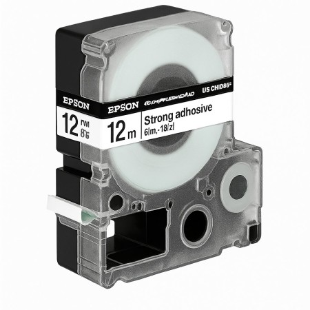Лента повышенной прочности Epson LK-4WBW (C53S654016) белый