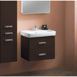 Тумба под раковину AQUATON АРИЯ 50М (1A140001AA430) (БЕЗ РАКОВИНЫ) темно-коричневая