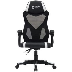 Кресло игровое Canyon Flow MCH01 (CNE-MCH01W) черно-белый