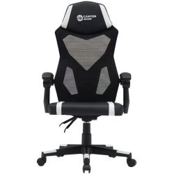 Кресло игровое Canyon Flow MCH01 (CNE-MCH01W) черно-белый