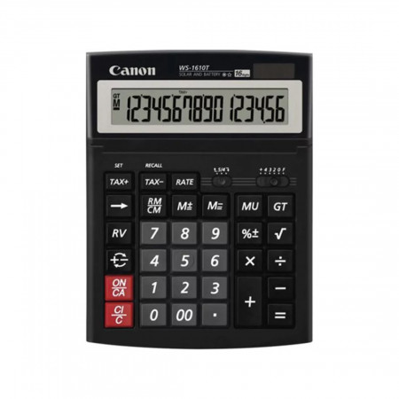 Калькулятор Canon WS-1610T (0696B001AB) черный
