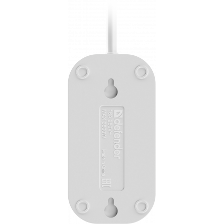 Удлинитель Defender B220 (99270) белый 2м