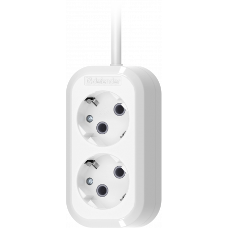 Удлинитель Defender B220 (99270) белый 2м