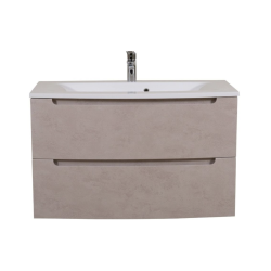 Тумбы под раковину AQUARODOS "HEADWAY" 100 (M-HEADWAY-100-KN-PVC-BETON-BEIGE-129) бежевый