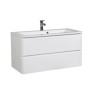 Тумбы под раковину AQUARODOS "Акцент" 100 (M-AKCENT-100-KN-WHITE-GLOSS) белый