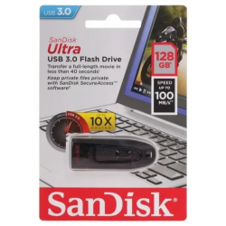 128 ГБ USB Флеш-накопитель SanDisk Ultra (SDCZ48-128G-U46) черный