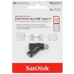 128 ГБ USB Флеш-накопитель SanDisk Ultra Dual Drive Go (SDDDC3-128G-G46) черный