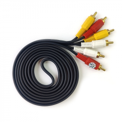 Кабель 3× RCA - 3× RCA ViTi 3RCA-1.5M 1.5 м черный