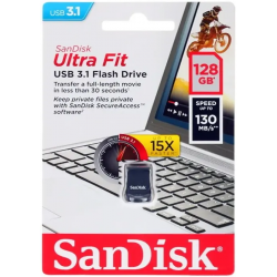 128 ГБ USB Флеш-накопитель SanDisk Ultra Fit (SDCZ430-128G-G46) синий