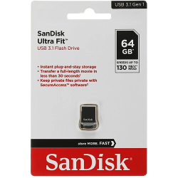 64 ГБ USB Флеш-накопитель SanDisk Ultra Fit (SDCZ430-064G-G46) черный