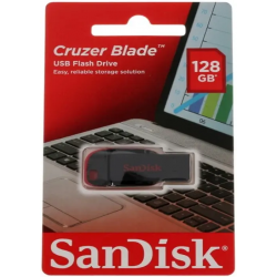128 ГБ USB Флеш-накопитель SanDisk Cruzer Blade (SDCZ50-128G-B35) черный