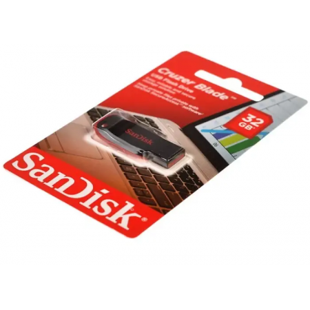 32 ГБ USB Флеш-накопитель SanDisk Cruzer Blade (SDCZ50-032G-B35) черный