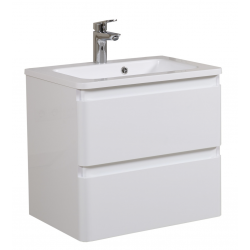 Тумба под раковину AQUARODOS "Акцент" 60 (M-AKCENT-60-KN-WHITE-GLOSS) белый