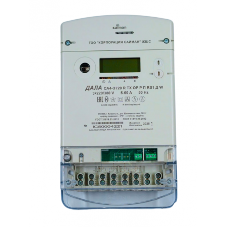 Счетчик электроэнергии Saiman ДАЛА СA4(У)-Э720 3x220/380V 5-100A белый