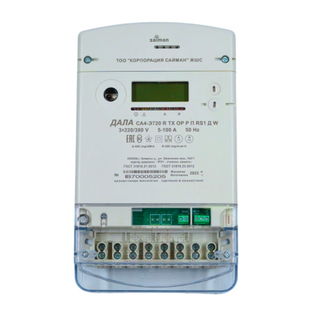 Счетчик электроэнергии Saiman ДАЛА СA4(У)-Э720 3x220/380V 5-60A белый