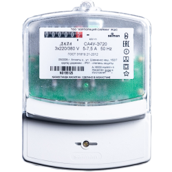 Счетчик электроэнергии Saiman Дала СА4У-Э720 3x220/380V 5-7,5A белый