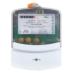 Счетчик электроэнергии Saiman Дала СА4-Э720 3x220/380V 5-60A белый