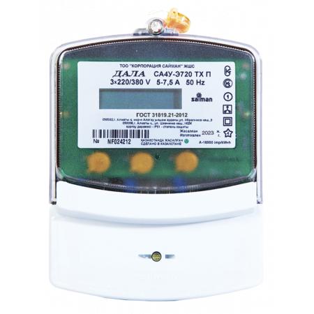 Счетчик электроэнергии Saiman Дала TX П СА4У-Э720 3х220/380 V 5-7,5A белый