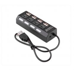 Док-станция 4-Port DIP High Speed USB 2.0 Hub черный