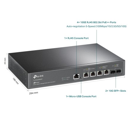 Коммутатор TP-Link JetStream (TL-SX3206HPP) черный
