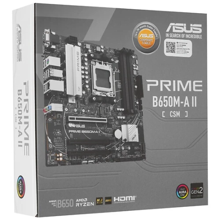 Материнская плата ASUS PRIME B650M-A II-CSM черный