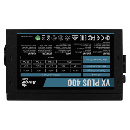 Блок питания Aerocool VX PLUS Stealth 400 (ACPN-VS40NEY.12) черный