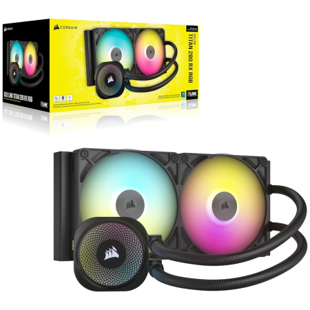 Система водяного охлаждения Corsair iCUE LINK TITAN 280 RX RGB AIO (CW-9061017-WW) черный
