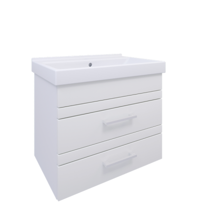 Тумба под раковину Water World Оптима (4603745593545) (БЕЗ РАКОВИНЫ) белый