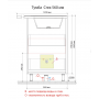Тумба под раковину Encanto Crea (Cre.01.56/21DB) (БЕЗ РАКОВИНЫ) белый