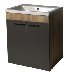 Тумбы под раковину ORBITA-4 NEO Breeze 60 (NEBreeze6002DFGrefDer) (БЕЗ РАКОВИНЫ) коричневый
